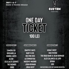 Line-up și detalii bilete la Custom Reșița 2019