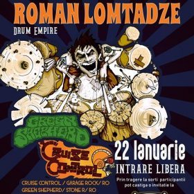 Green Shepard cântă alături de Roman Lomtadze Drum Empire și Cruise Control în Club Quantic