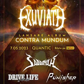 Concert Exuviath, Saddayah, Drive Your Life și Punisher în Club Quantic