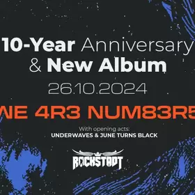 Concert W3 4R3 NUM83R5 - 10 ani de activitate si un album nou - in club Rockstadt