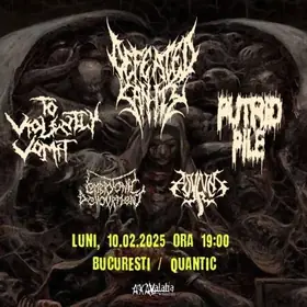 Concert Defeated Sanity, To Violently Vomit, Putrid Pile si altii, în club Quantic