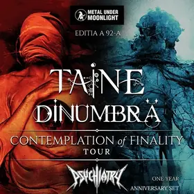 Programul concertului Taine, DinUmbra si Psychiatry de sambata asta