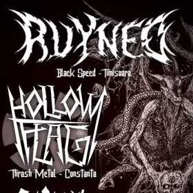 Ruyned concerteaza in Bucuresti alaturi de Hollow Flag si Satans Claw