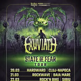 EXUVIATH anunta: State of Fear - Spring Tour 2025