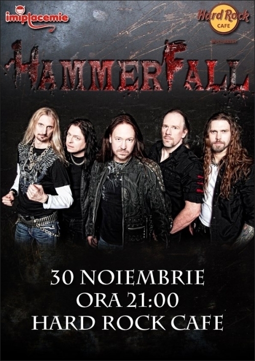 Hammerfall, L.O.S.T. si Blind Spirits in Hard Rock Cafe