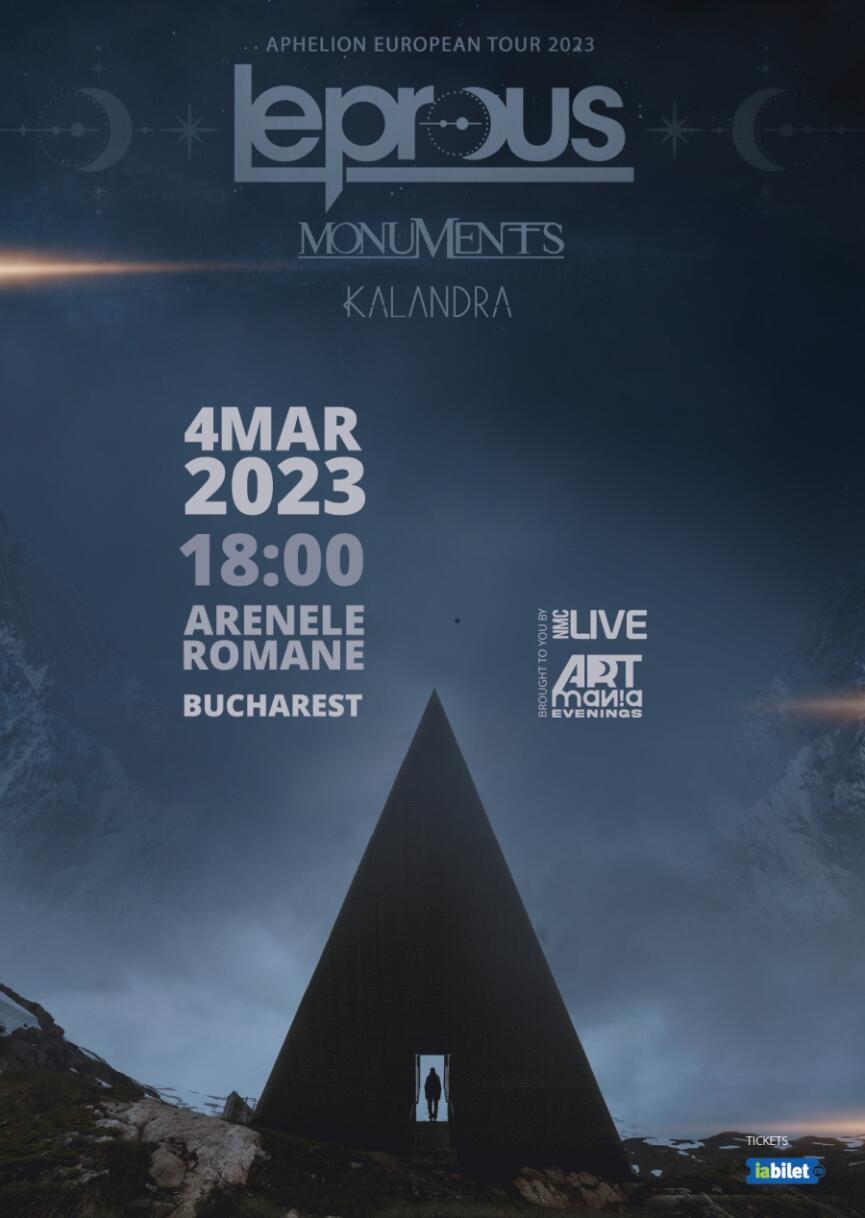 Cronică de concert Kalandra, Monuments și Leprous în cadrul Artmania Evenings 2023