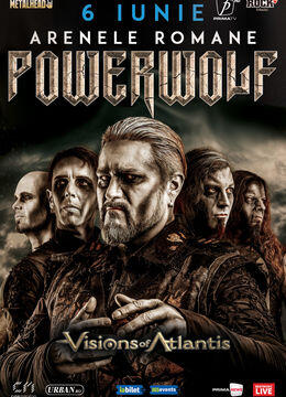 Cronică de concert Visions of Atlantis și Powerwolf la Arenele Romane, 6 iunie 2023