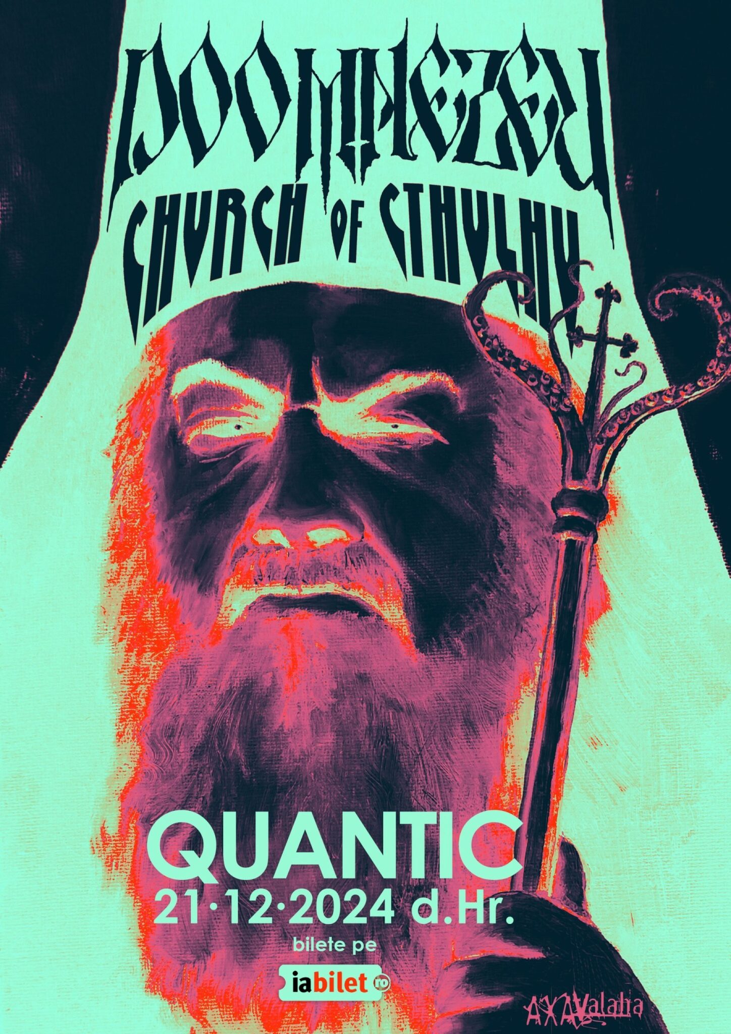 Cronică de concert Doomnezeu și Church of Cthulhu la Quantic, 21 decembrie 2024