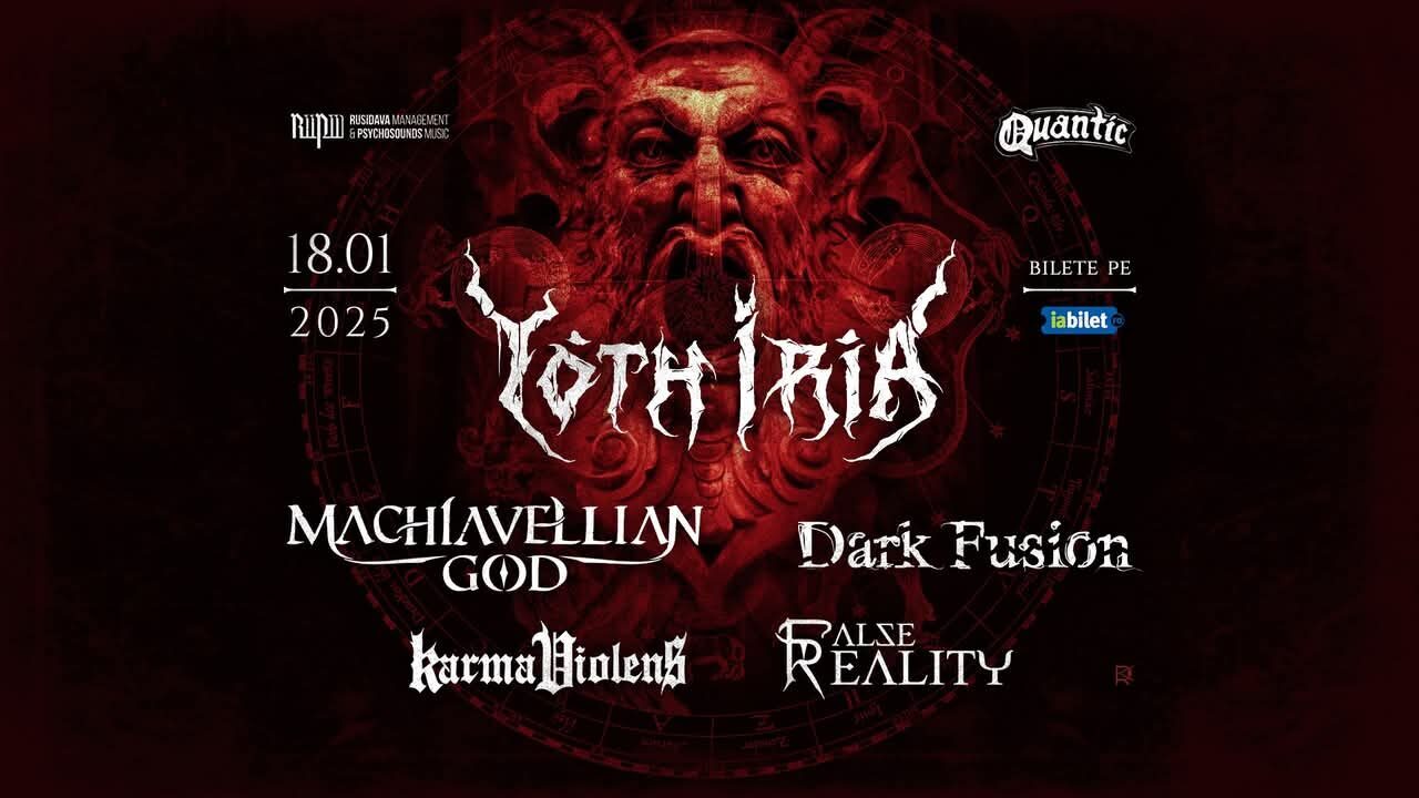 Cronică de Concert Yoth Iria, Machiavellian God, Dark Fusion, False Reality si Karma Violens în Club Quantic