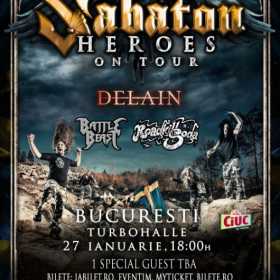 Sabaton. Heroes on tour la Arenele Romane, 27 Ianuarie 2015